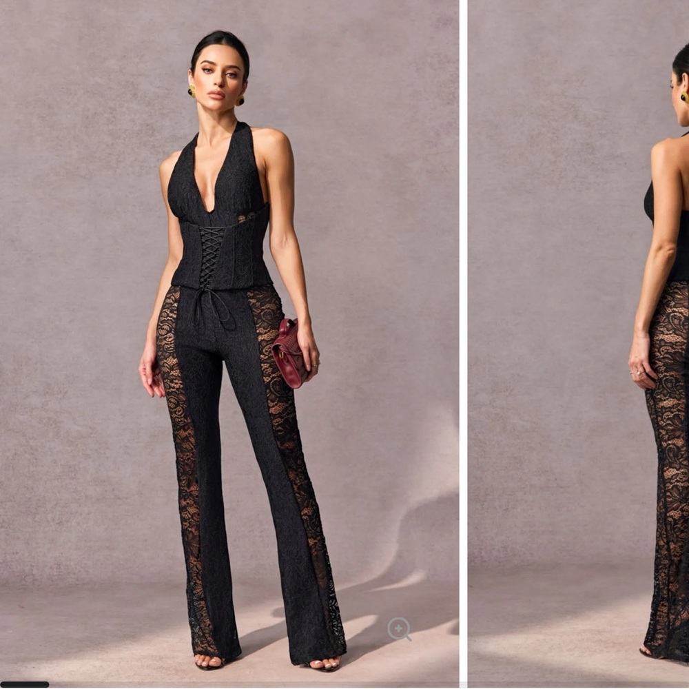 Elegant Black Lace Jumpsuit